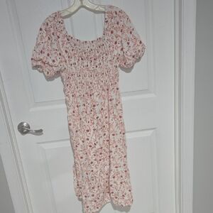 Isabel Maternity Floral Smocked Dress Size M